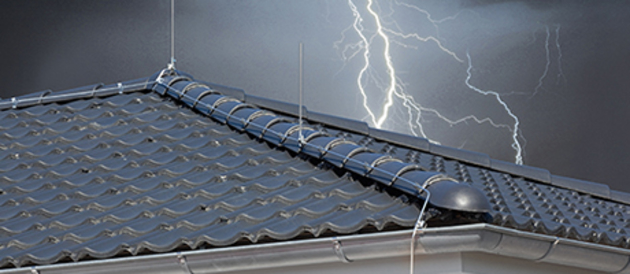 Äußerer Blitzschutz bei Elektro-Achtmann in Arnstein